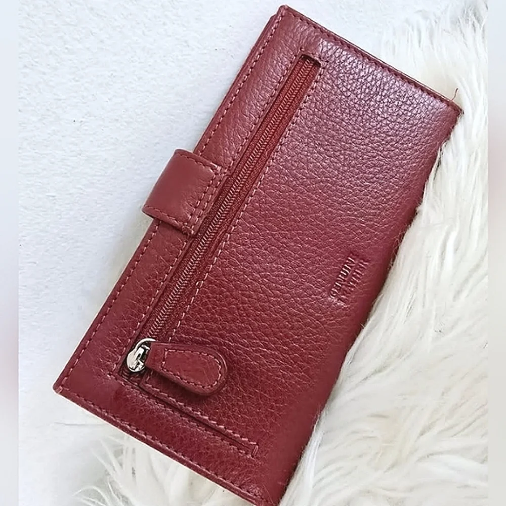 Classy Red Genuine Leather Wallet 🌴